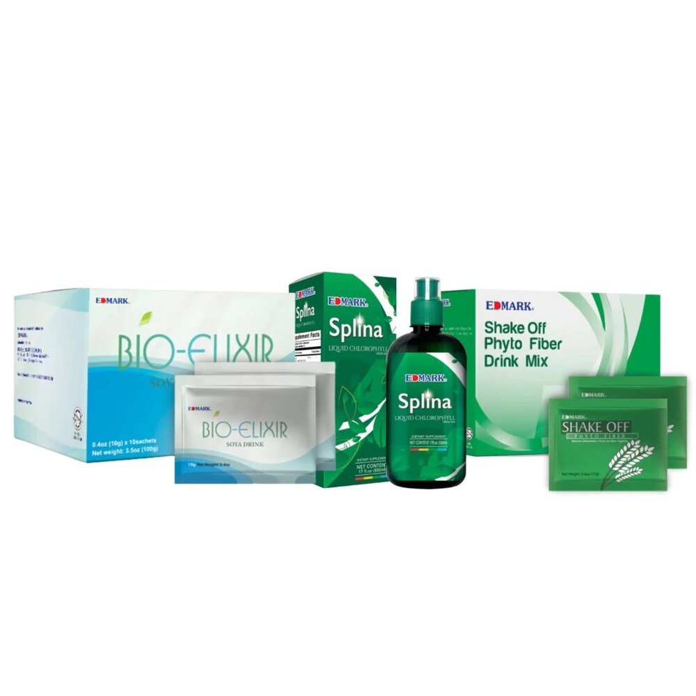EDMARK 3-Pack Wellness Bundle–Shake Off Fiber & Bio-Elixir Soy Plant-Based Drink